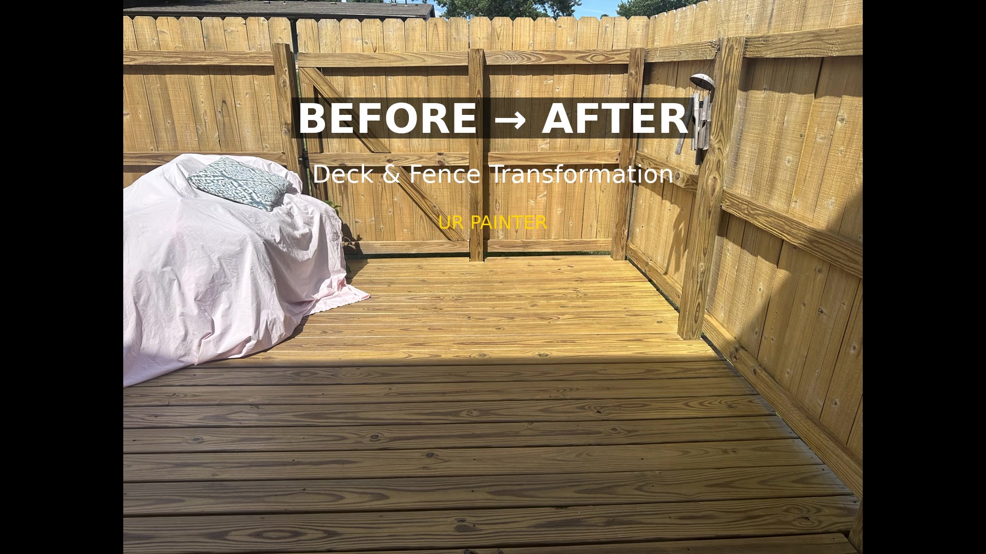 Deck after professional staining